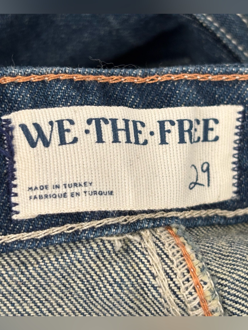 We The Free Moxie Pull-On Barrel Jeans Cerulean Skies 29 NWT Blue Faded Wash - Picture 14 of 16